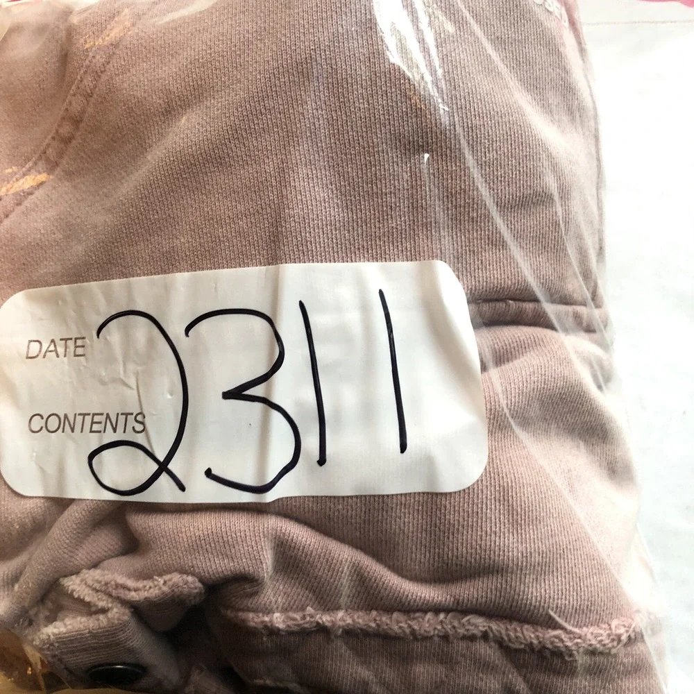 Fate by LFD Pink Asymmetric Zip Moto Sweatshirt Jacket Sz S A2311
